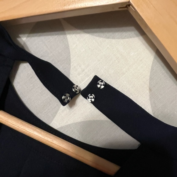J Crew Navy Blouse small - Picture 3 of 5